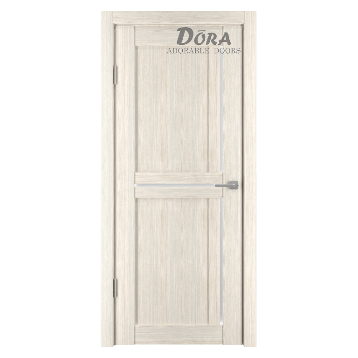 Dora Mix-7, Kapučīno, PVC Pārklājums, Durvju Komplekts - Vērtne, Kārba, 2 Eņģes, Ar Polipropilēna Pārklājumu, O60x200cm